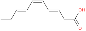 3,5,7 decatrienoic acid, (e,z,e) 